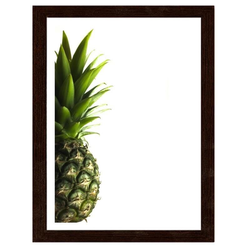 Glezna brūnā rāmī - Green pineapple Home Trends DECO