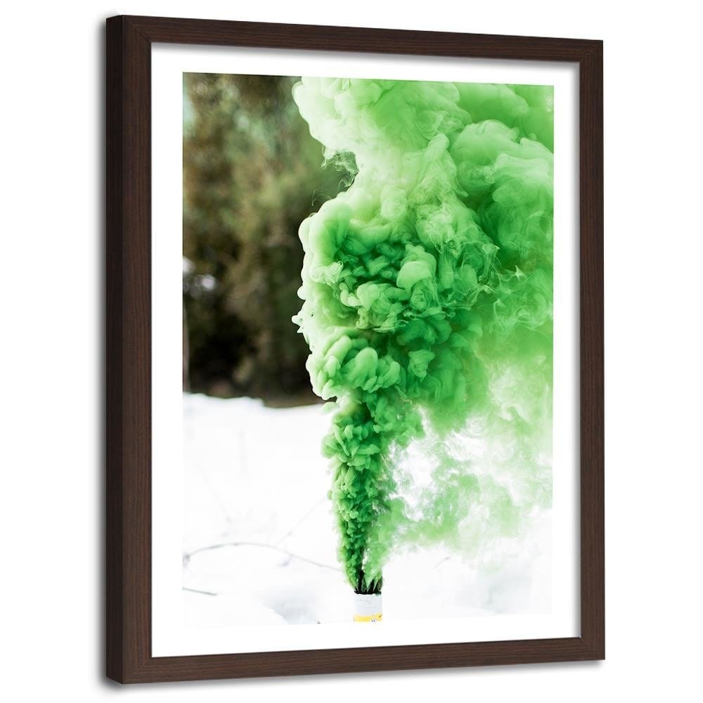 Glezna brūnā rāmī - Green Shoots Home Trends DECO