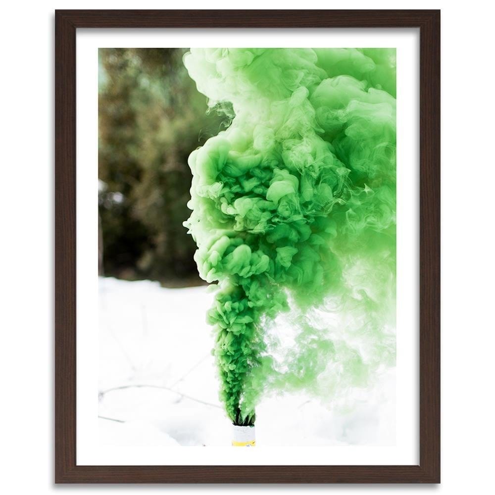 Glezna brūnā rāmī - Green Shoots Home Trends DECO