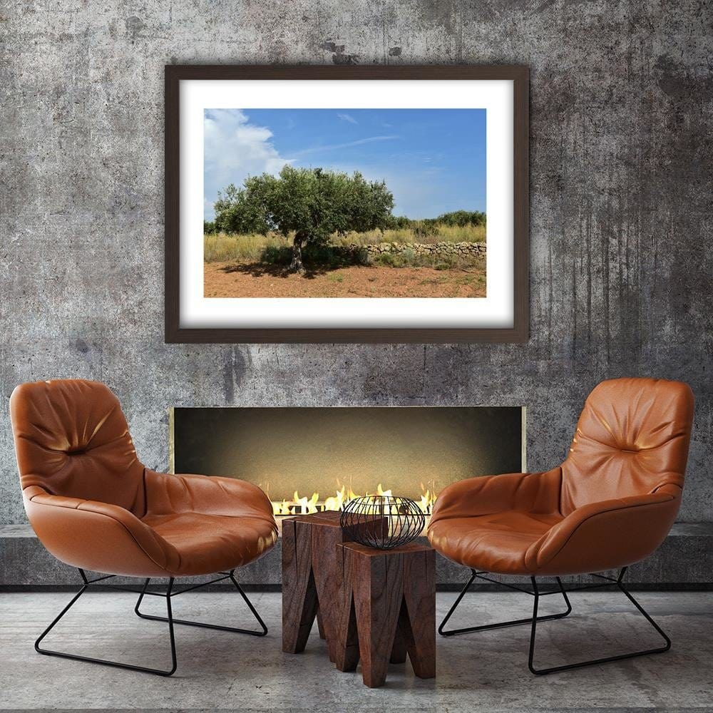 Glezna brūnā rāmī - Green Tree Home Trends DECO