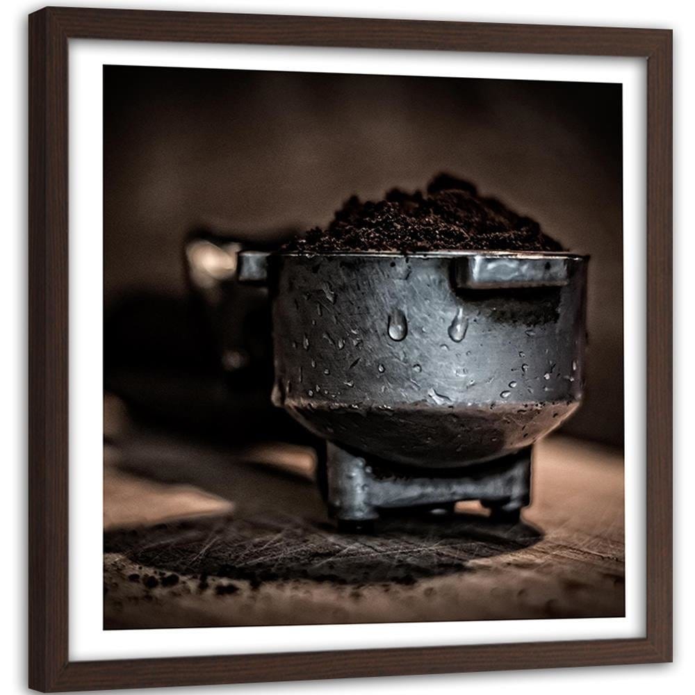 Glezna brūnā rāmī - Ground Coffee Home Trends DECO