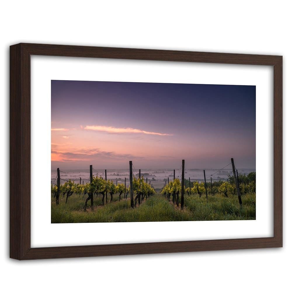 Glezna brūnā rāmī - Growing Grapes Home Trends DECO