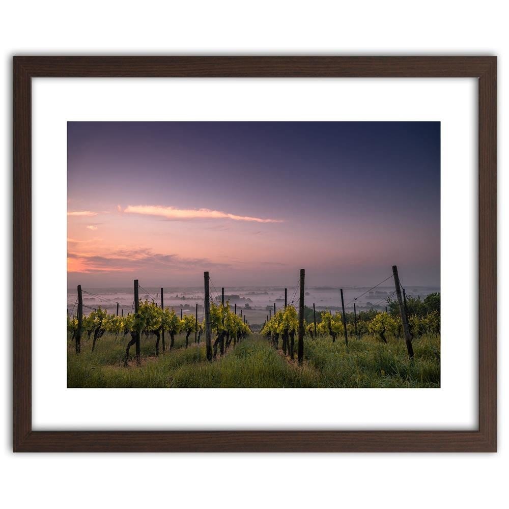 Glezna brūnā rāmī - Growing Grapes Home Trends DECO