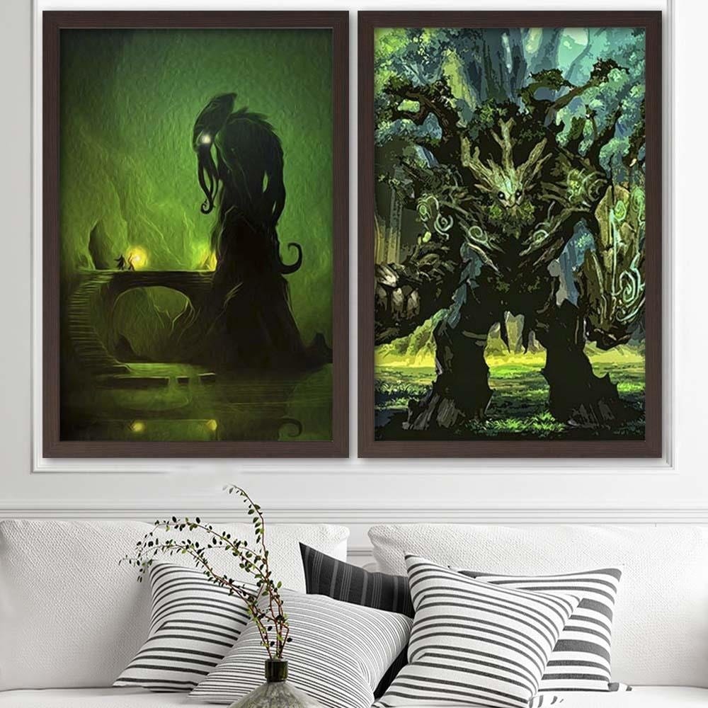 Glezna brūnā rāmī - Guardian Of The Forest Home Trends DECO