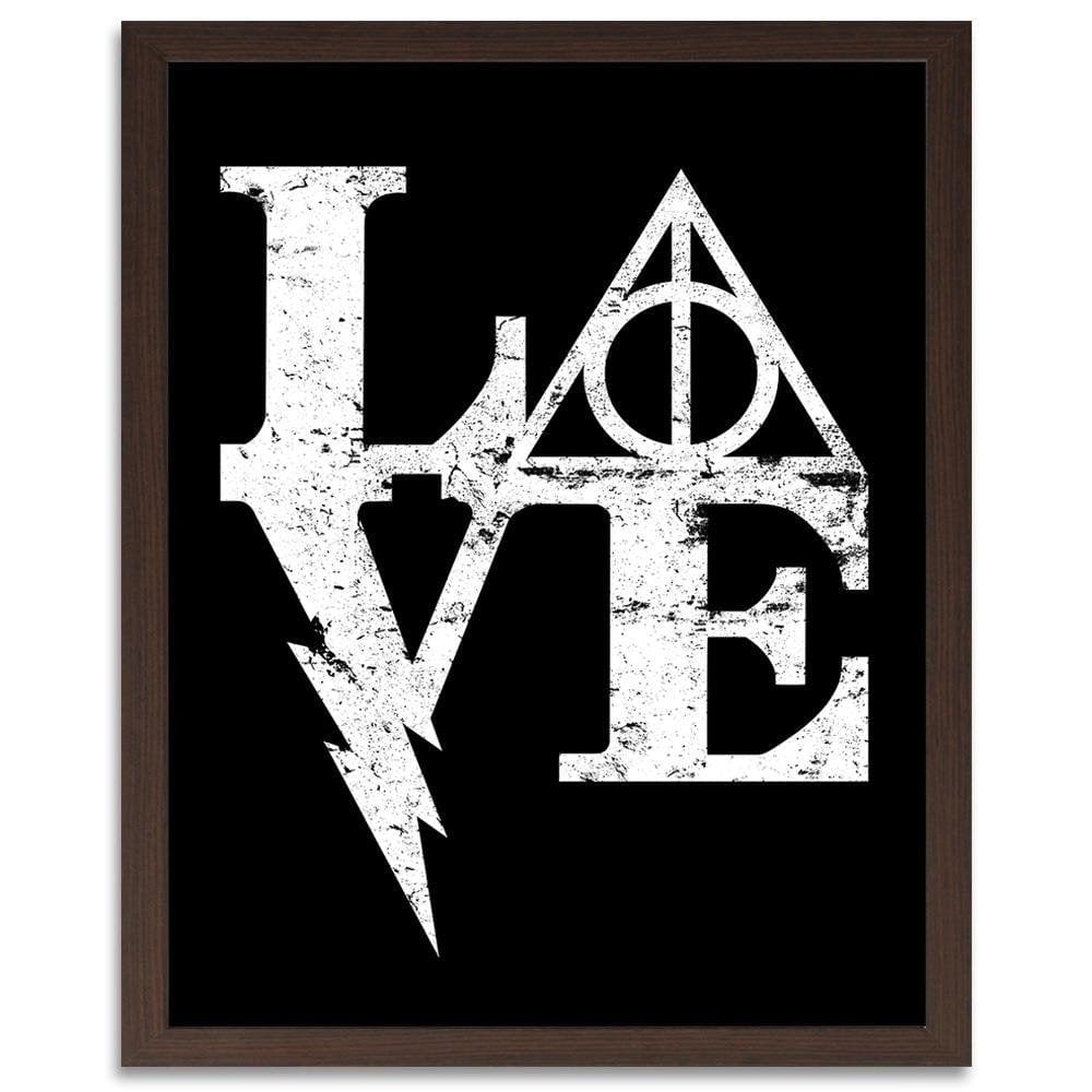 Glezna brūnā rāmī - Harry Love Image Black And White Home Trends DECO