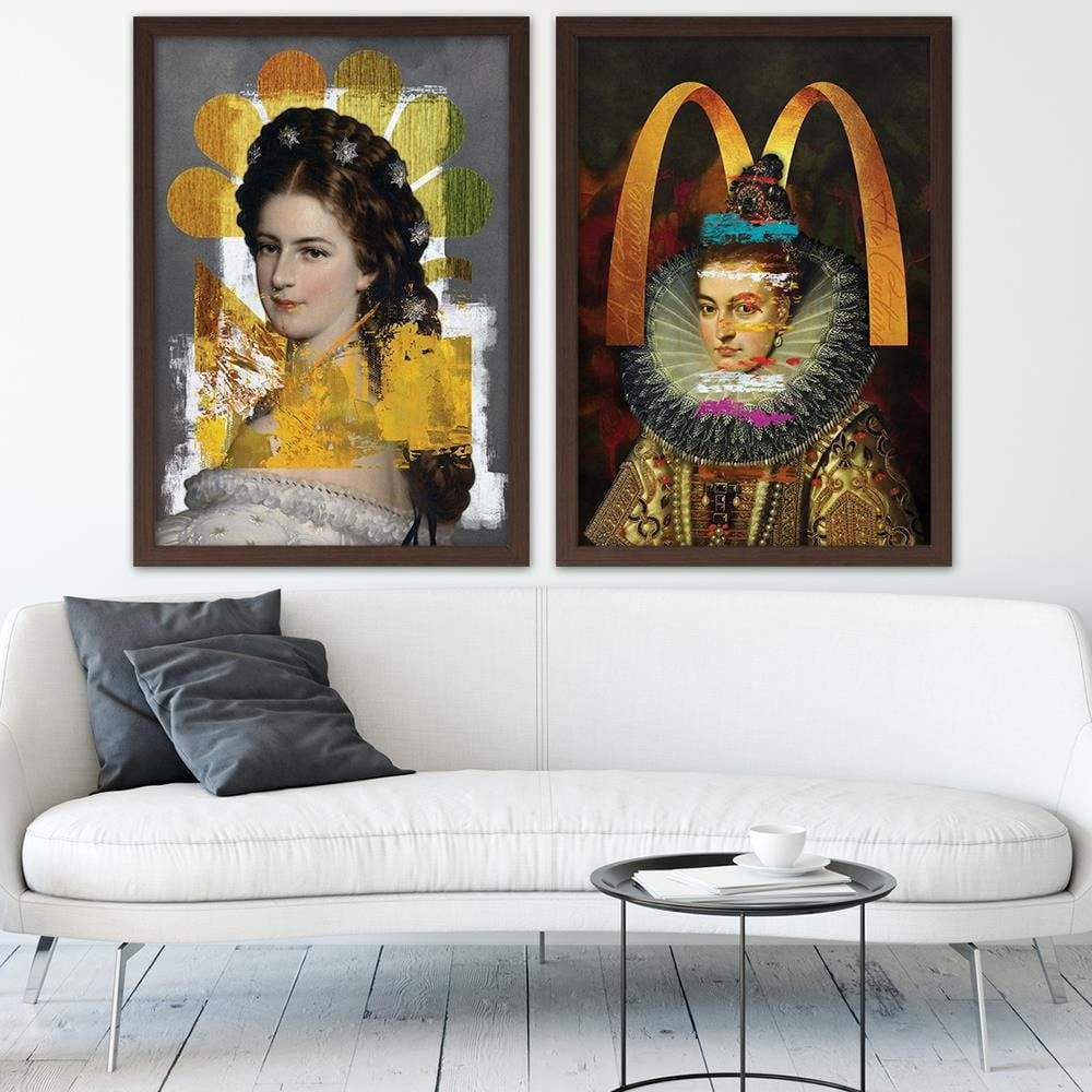 Glezna brūnā rāmī - Haute Couture Home Trends DECO