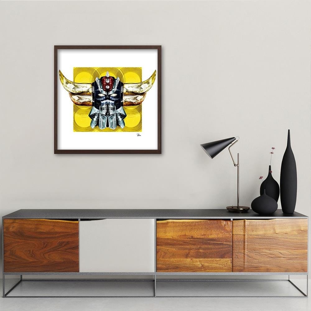 Glezna brūnā rāmī - Head Robot Home Trends DECO