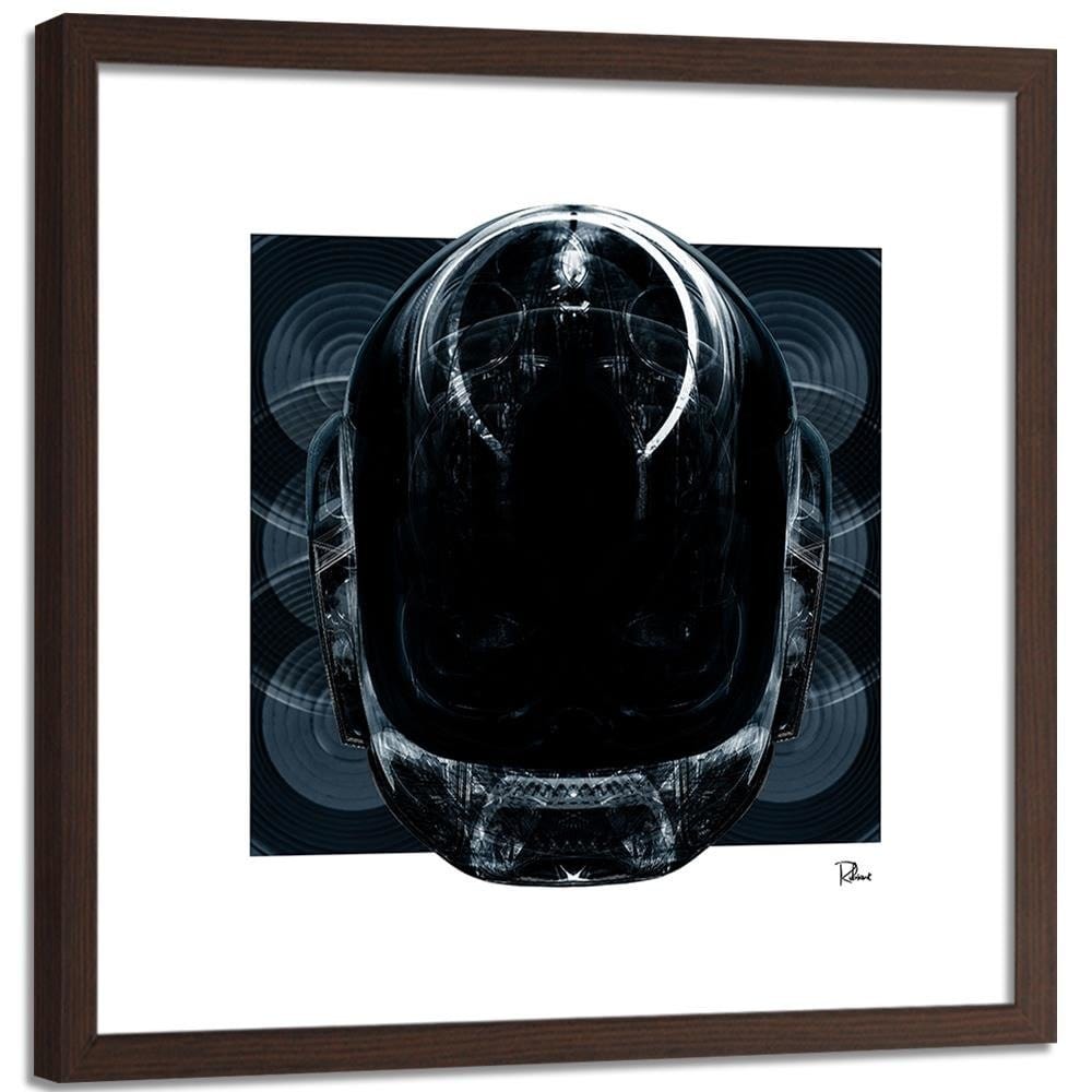 Glezna brūnā rāmī - Helmet Electro Home Trends DECO