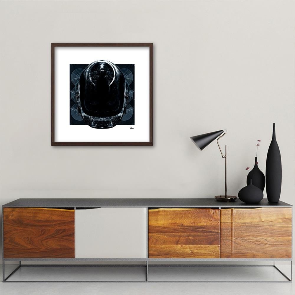 Glezna brūnā rāmī - Helmet Electro Home Trends DECO