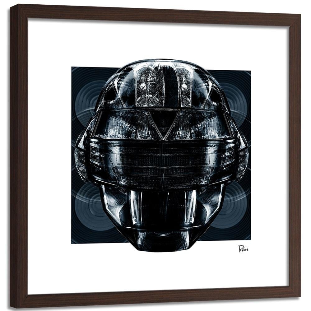 Glezna brūnā rāmī - Helmet Music Home Trends DECO