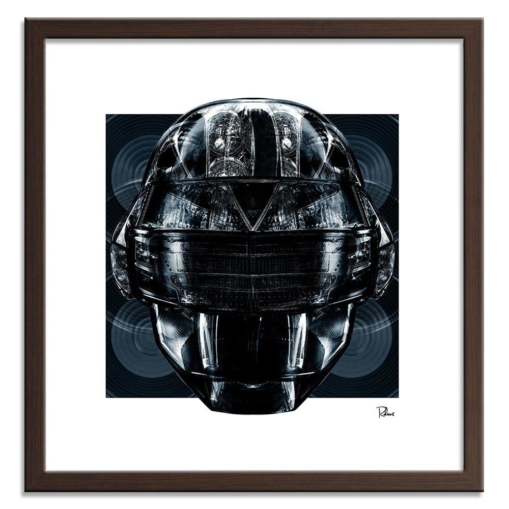Glezna brūnā rāmī - Helmet Music Home Trends DECO