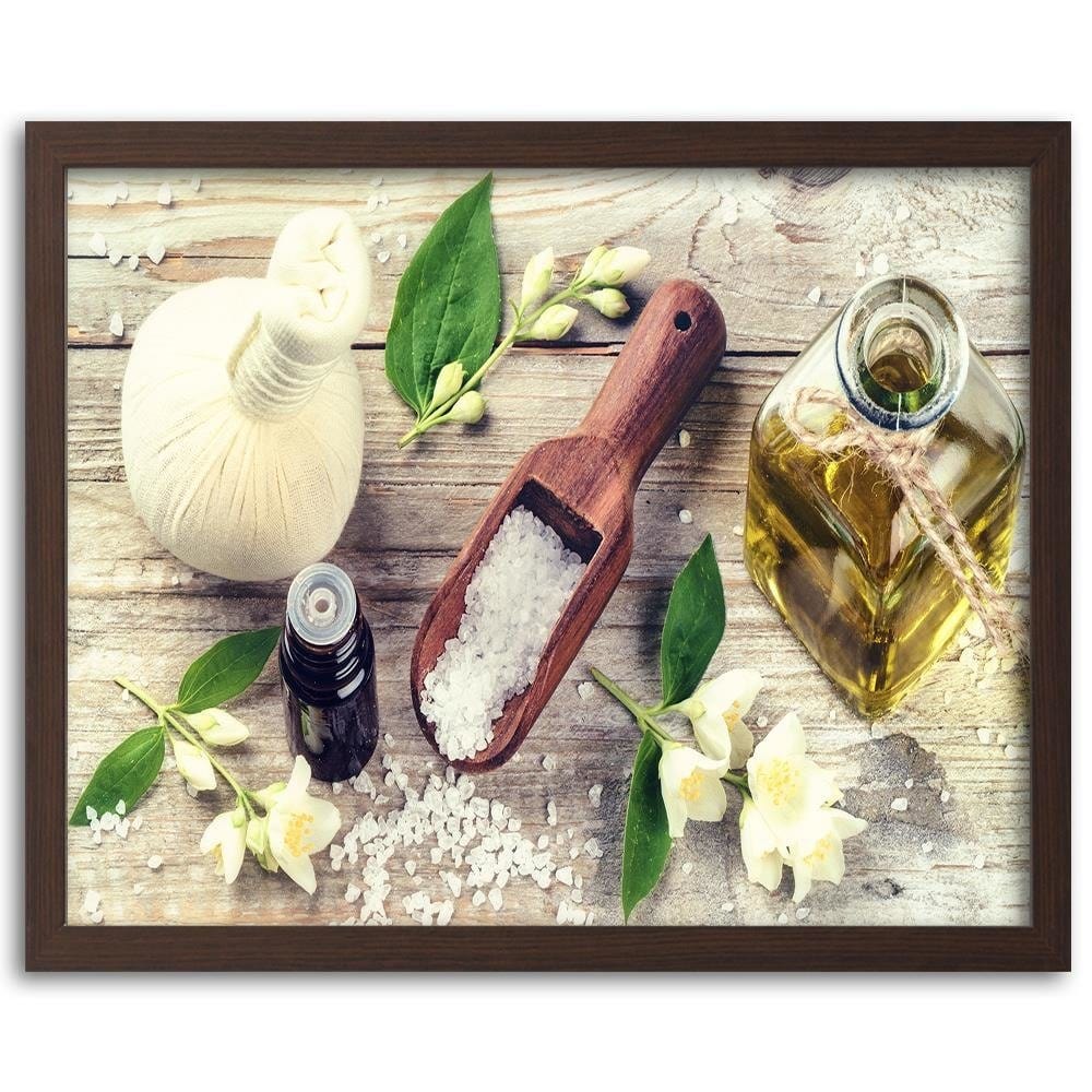 Glezna brūnā rāmī - Herbs And Spices Home Trends DECO
