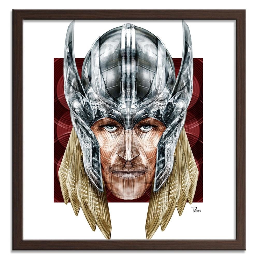 Glezna brūnā rāmī - Hero With A Hammer Home Trends DECO