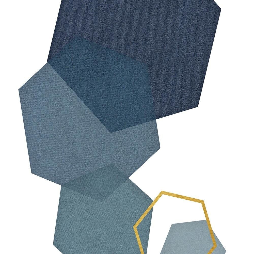Glezna brūnā rāmī - Hexagons Home Trends DECO