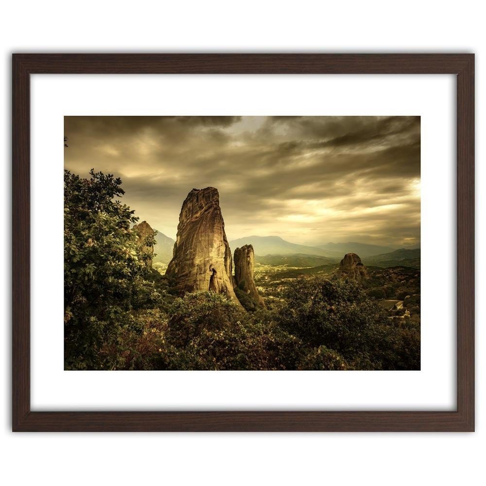 Glezna brūnā rāmī - High Rock Home Trends DECO