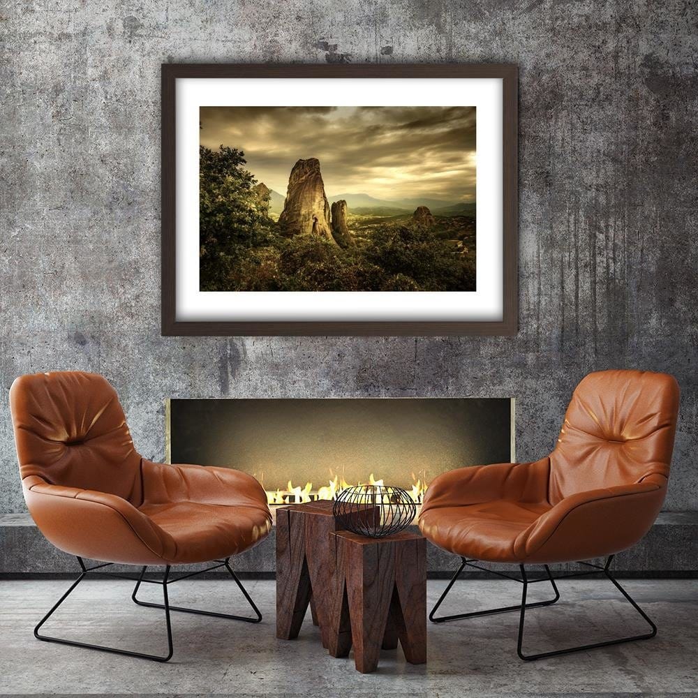 Glezna brūnā rāmī - High Rock Home Trends DECO