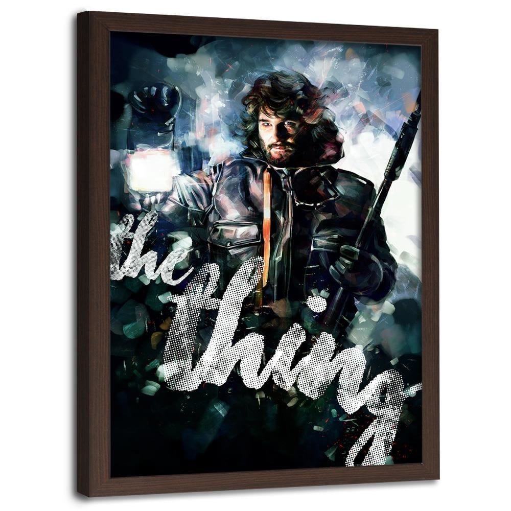 Glezna brūnā rāmī - Horror Something Home Trends DECO