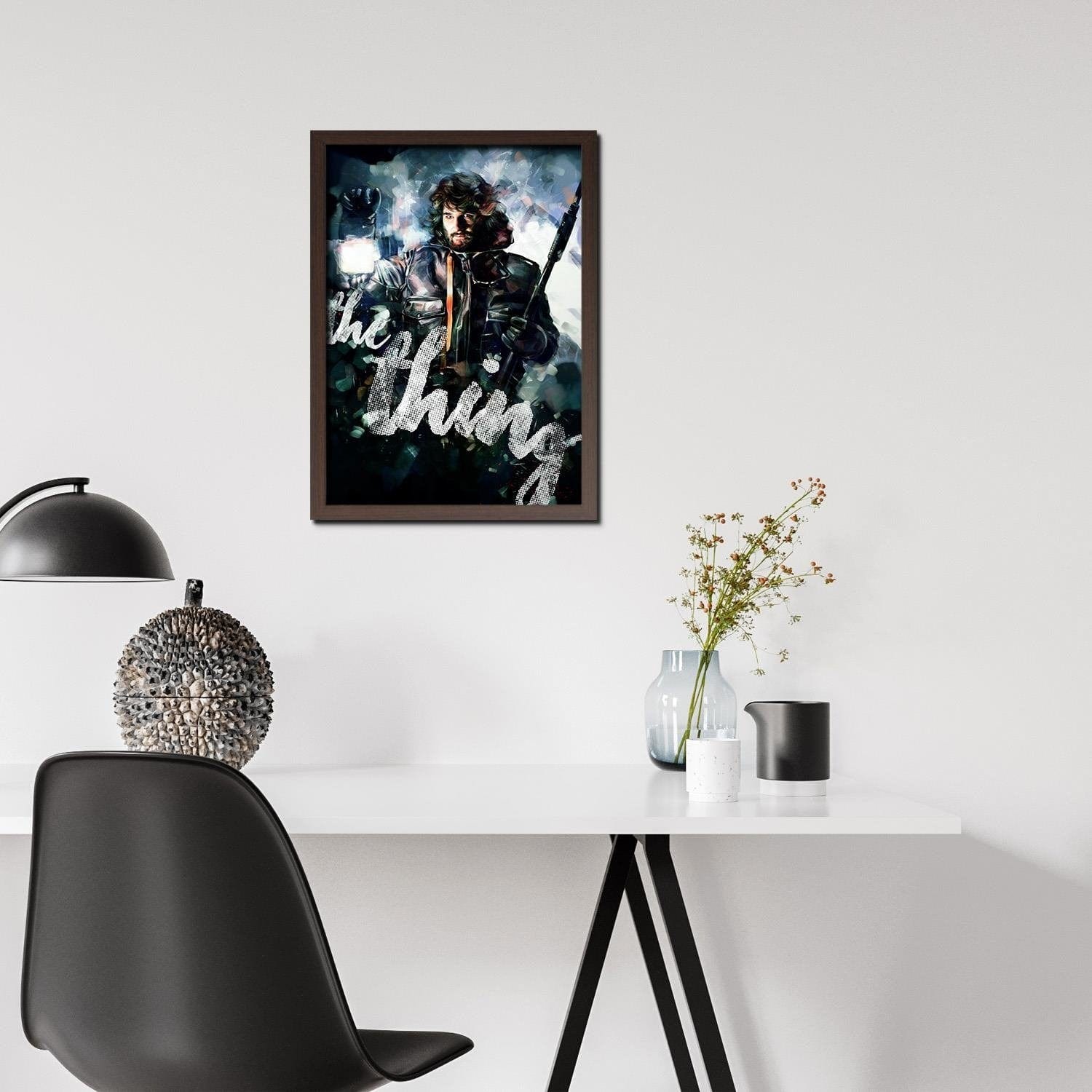 Glezna brūnā rāmī - Horror Something Home Trends DECO