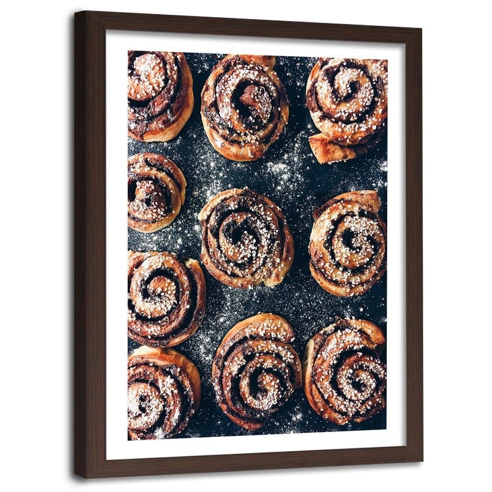 Glezna brūnā rāmī - Hot Sweets Home Trends DECO