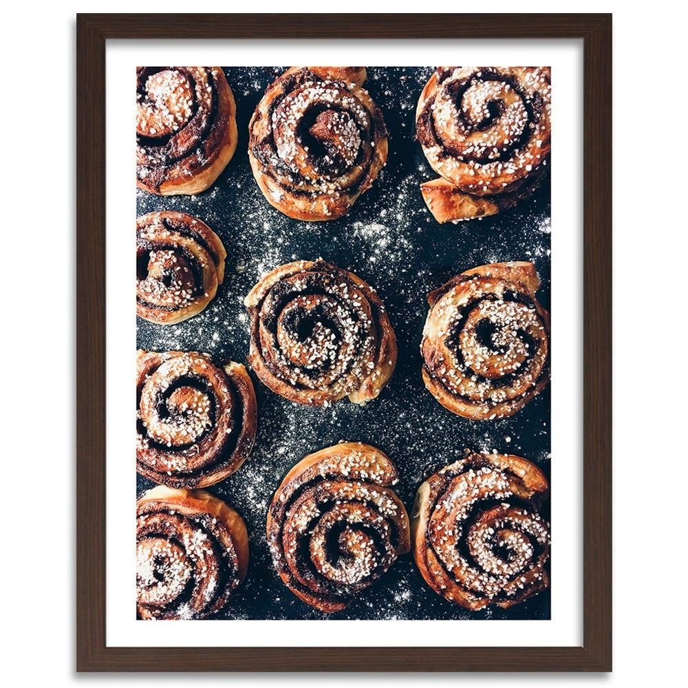 Glezna brūnā rāmī - Hot Sweets Home Trends DECO