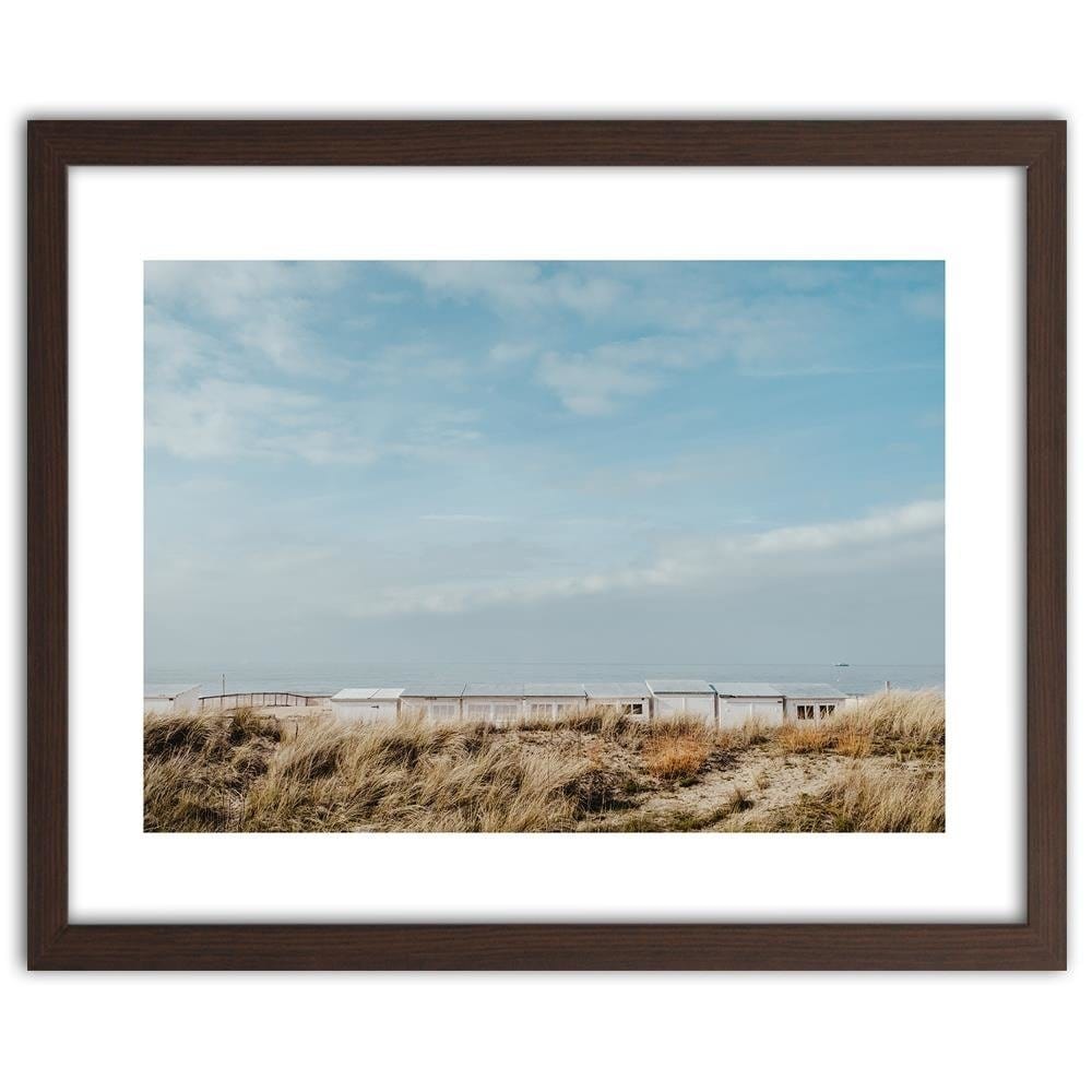Glezna brūnā rāmī - Houses By The Sea Home Trends DECO