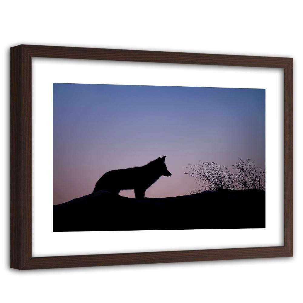 Glezna brūnā rāmī - Hunt At Dawn Home Trends DECO