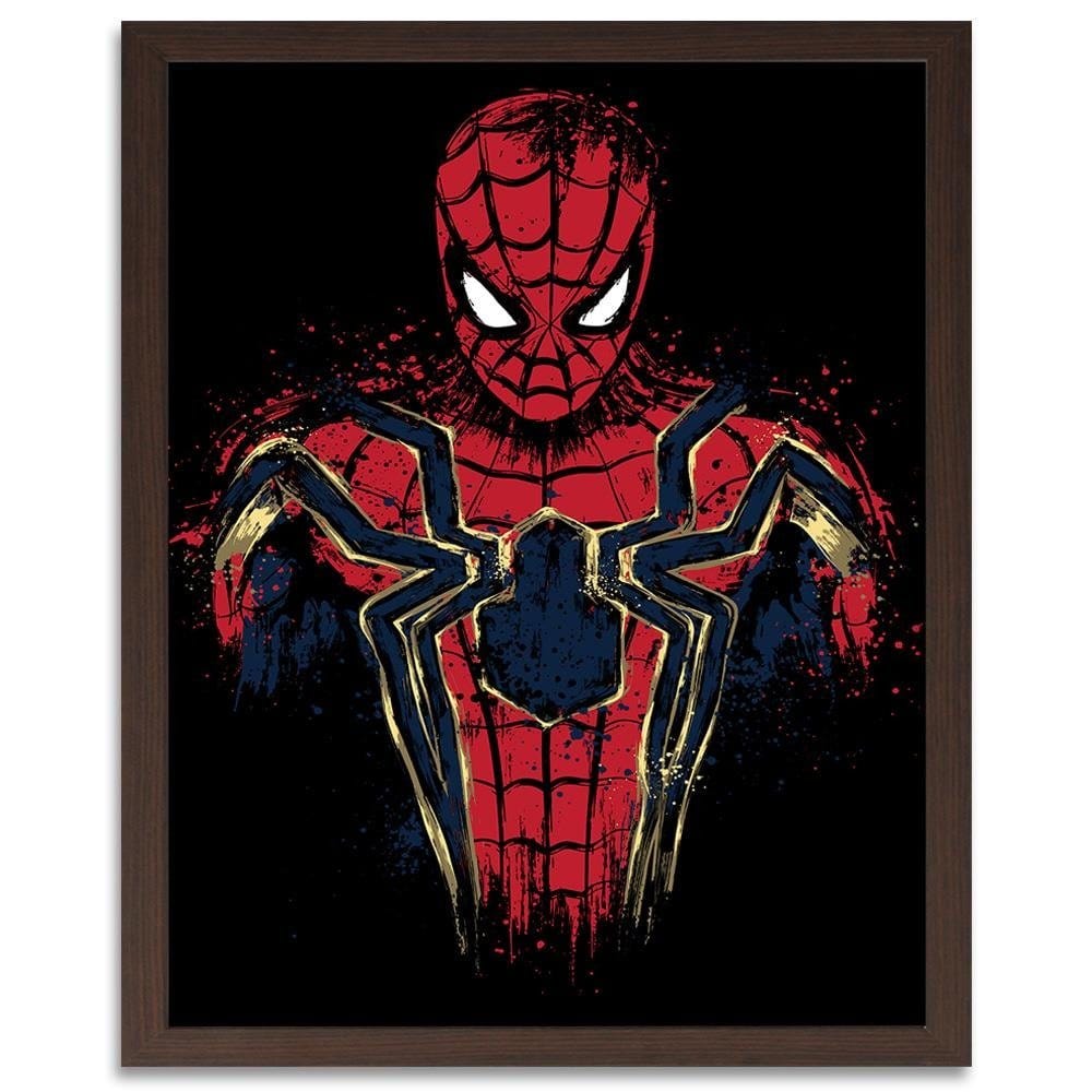 Glezna brūnā rāmī - Infinity Spider Red Home Trends DECO