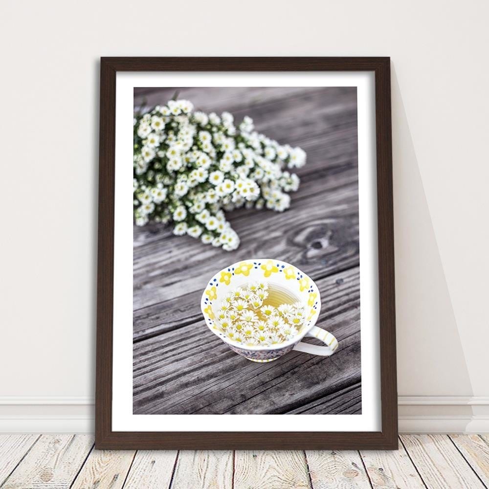 Glezna brūnā rāmī - Infusion Of Chamomile Home Trends DECO