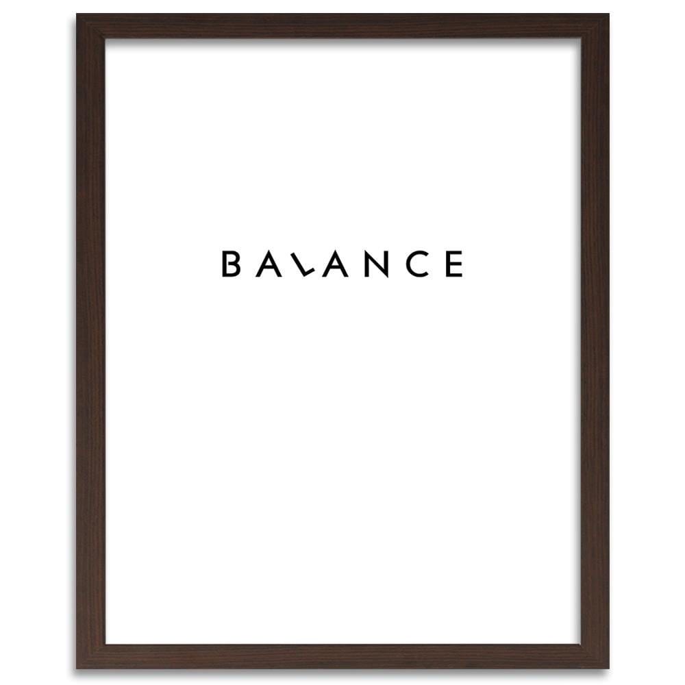 Glezna brūnā rāmī - Inscription Balance Home Trends DECO