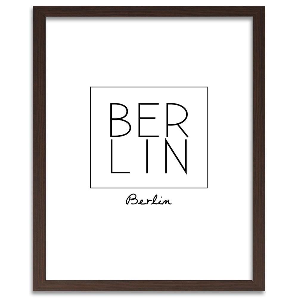 Glezna brūnā rāmī - Inscription Berlin Home Trends DECO