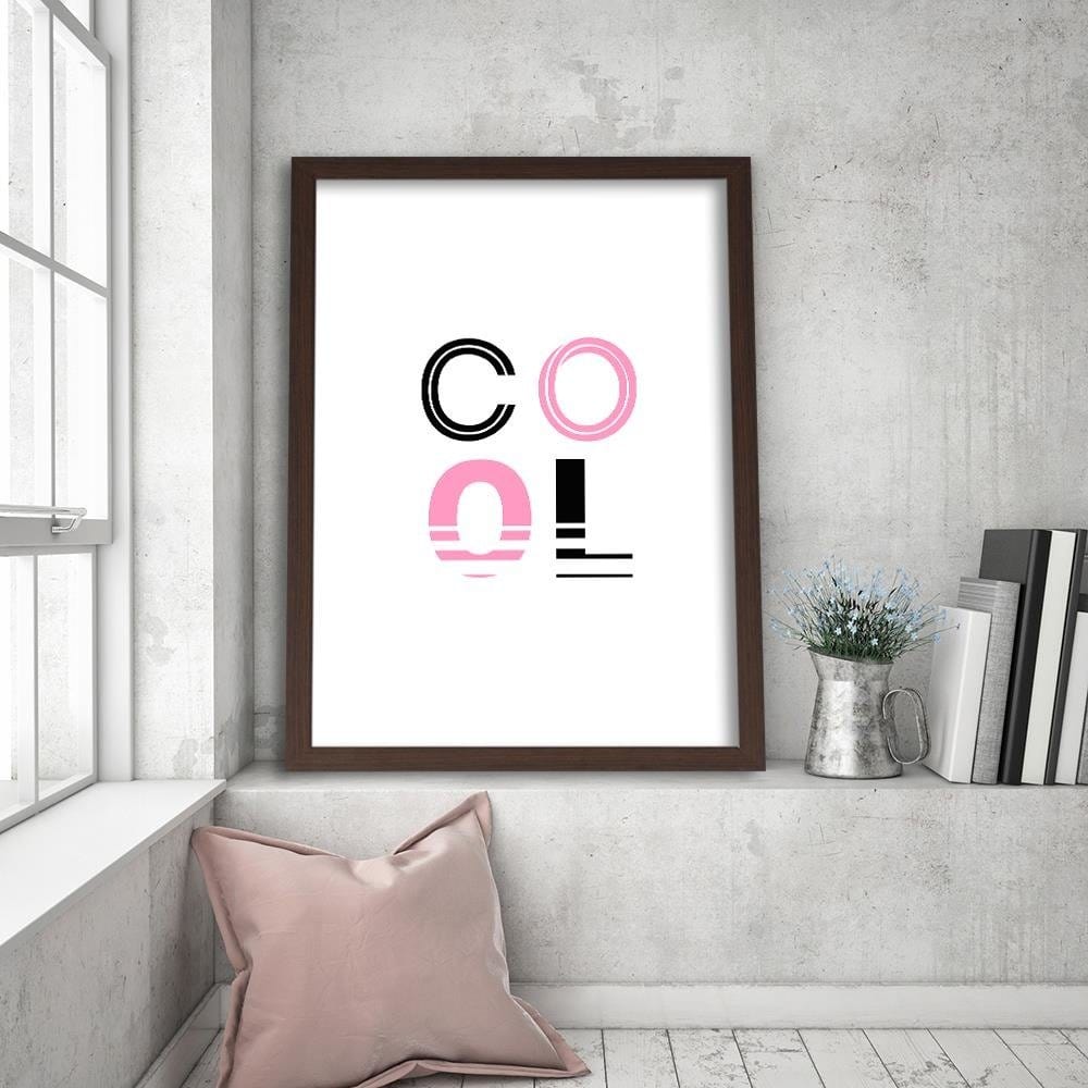 Glezna brūnā rāmī - Inscription Cool Home Trends DECO