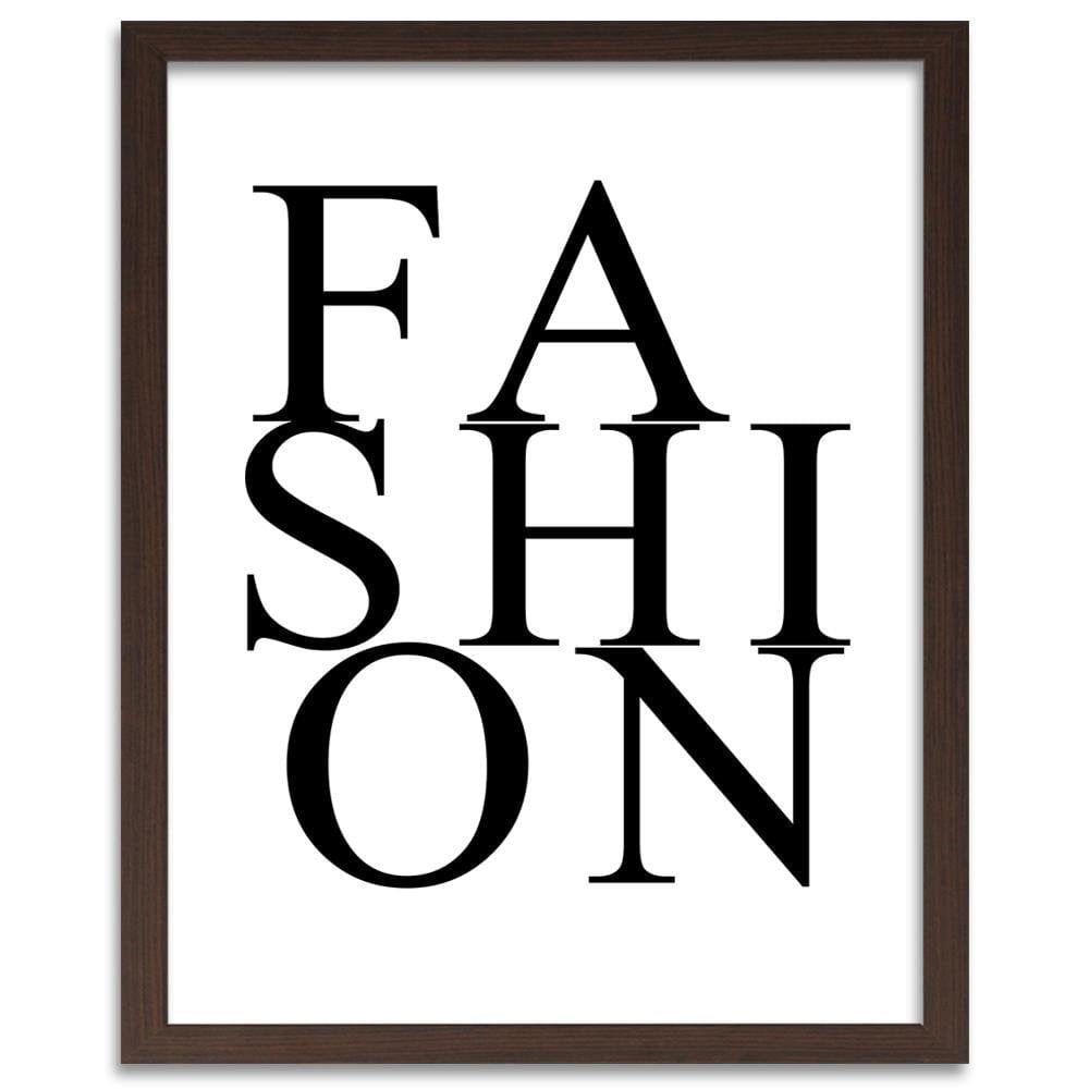 Glezna brūnā rāmī - Inscription Fashion Home Trends DECO
