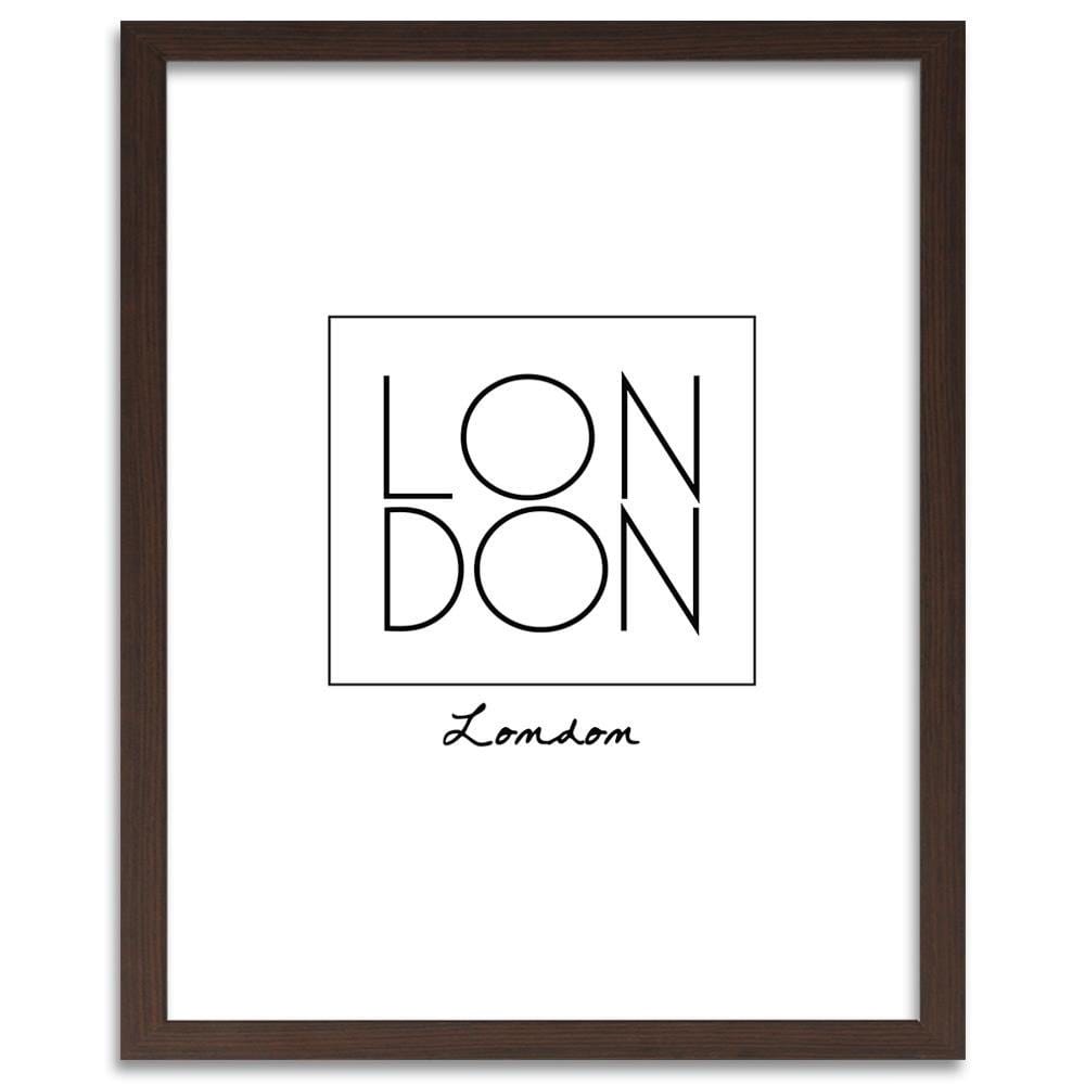 Glezna brūnā rāmī - Inscription London Home Trends DECO