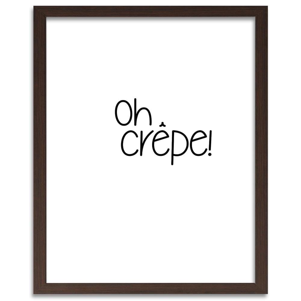 Glezna brūnā rāmī - Inscription Oh Crepe Home Trends DECO