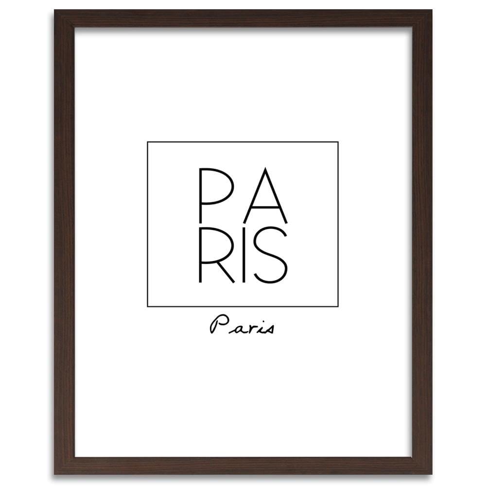 Glezna brūnā rāmī - Inscription Paris Home Trends DECO