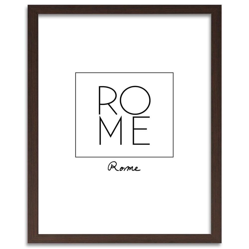 Glezna brūnā rāmī - Inscription Rome Home Trends DECO
