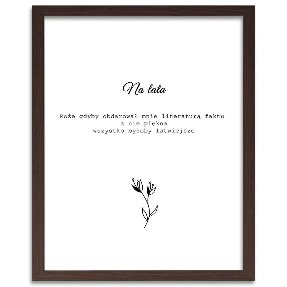 Glezna brūnā rāmī - Inscriptions 1 Home Trends DECO