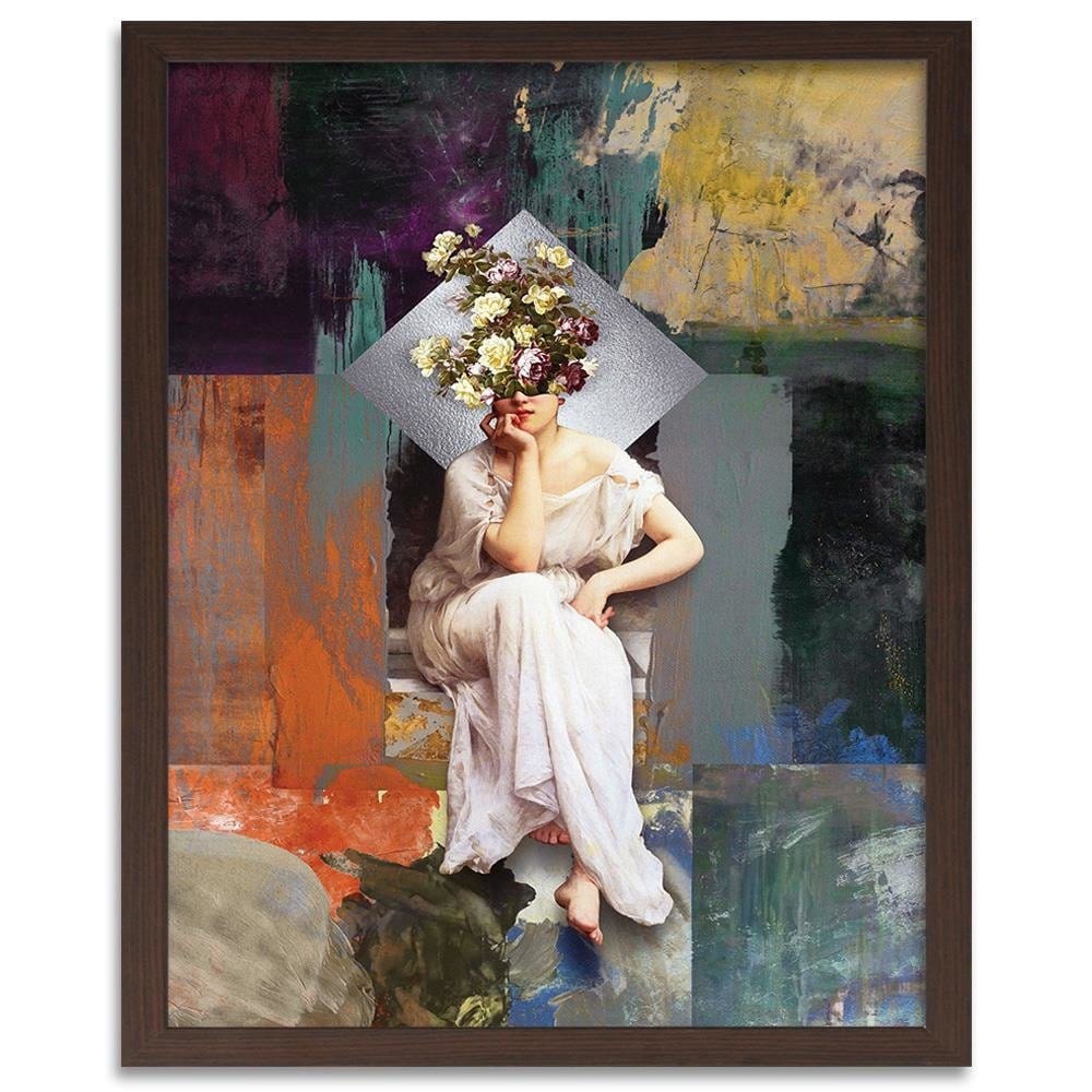 Glezna brūnā rāmī - Inspirational Artwork Home Trends DECO