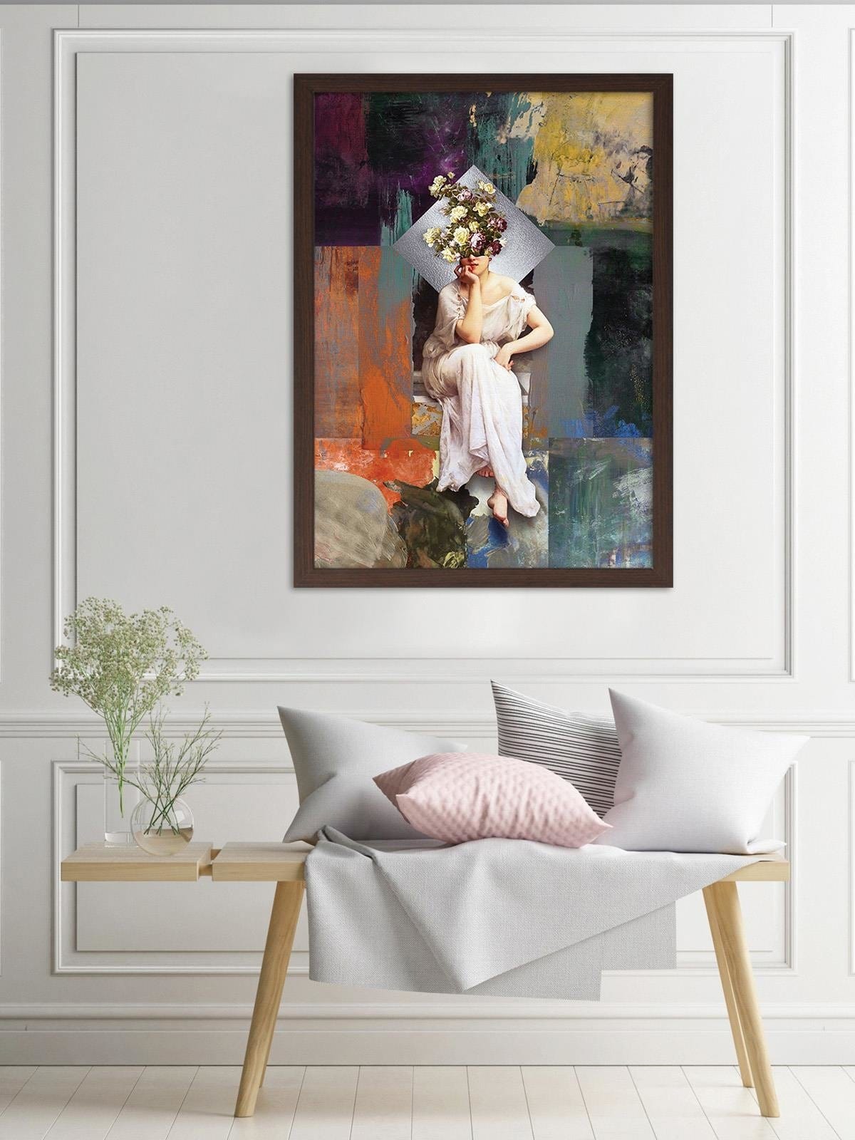 Glezna brūnā rāmī - Inspirational Artwork Home Trends DECO