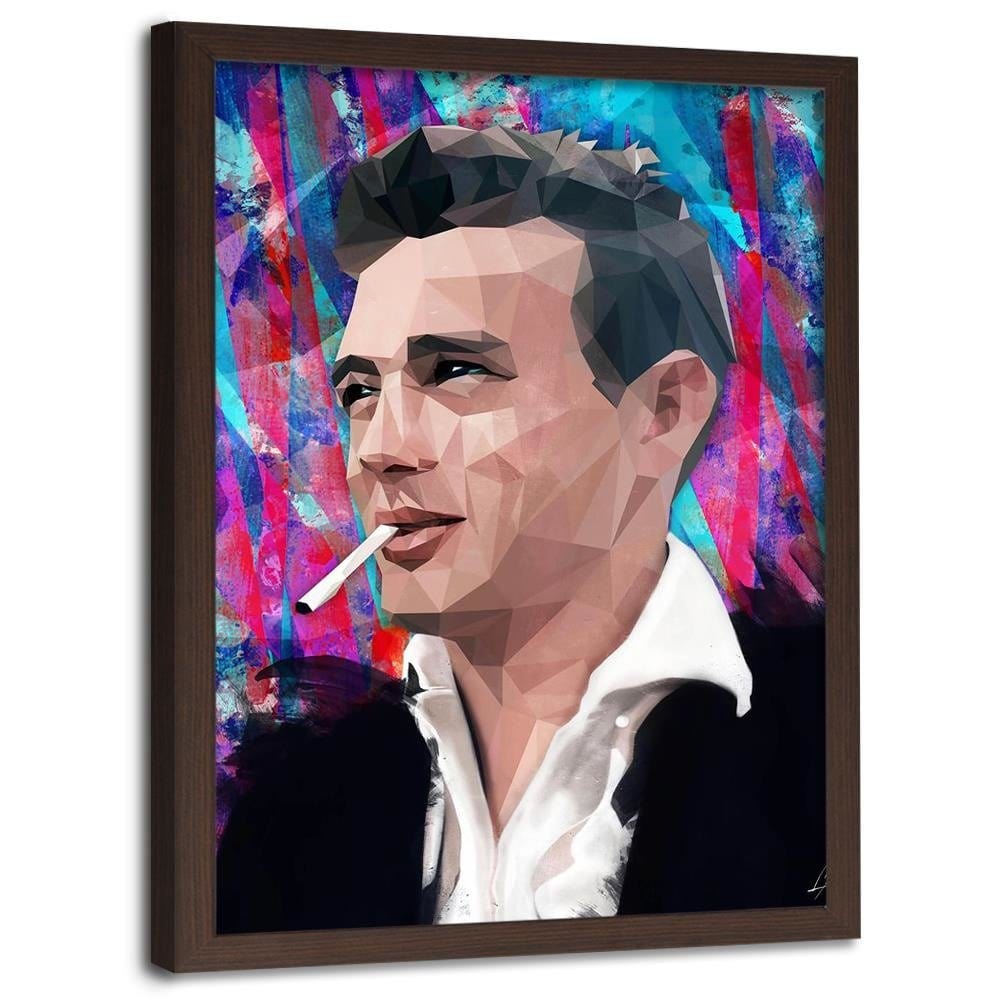 Glezna brūnā rāmī - James Dean Home Trends DECO