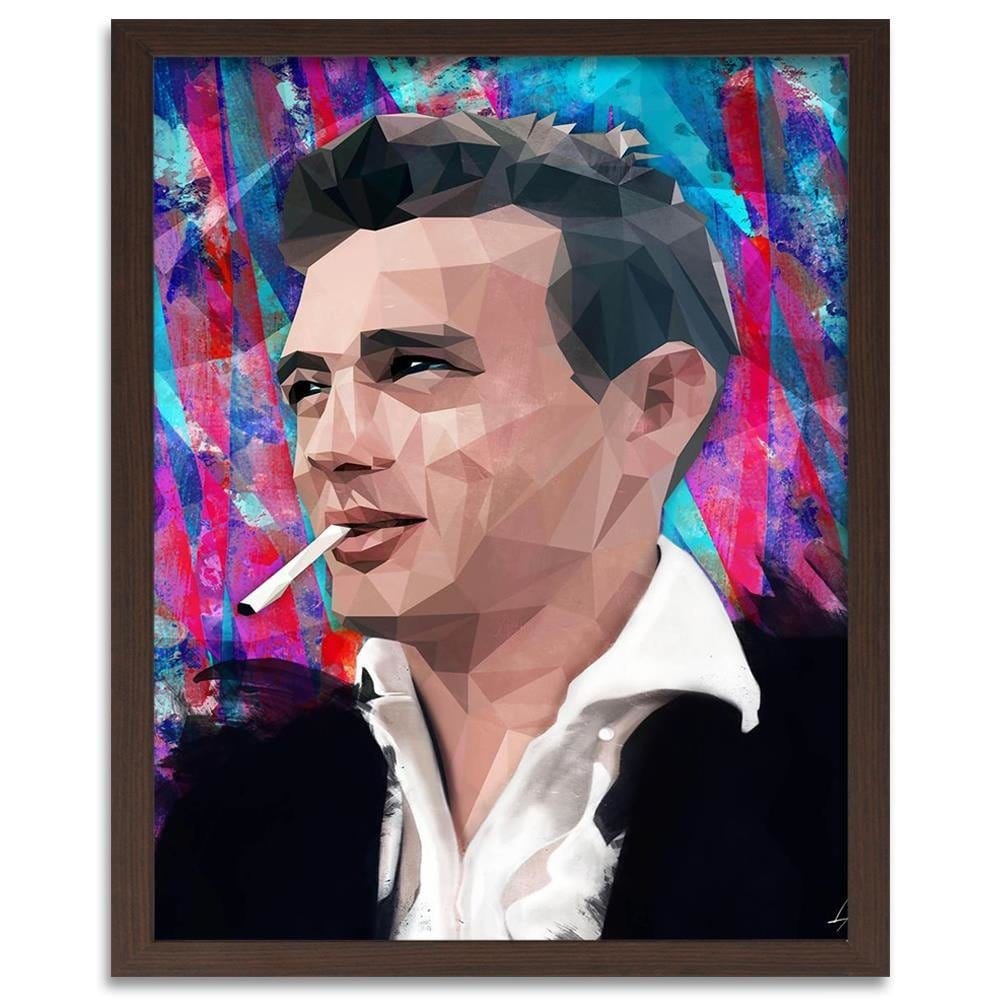 Glezna brūnā rāmī - James Dean Home Trends DECO