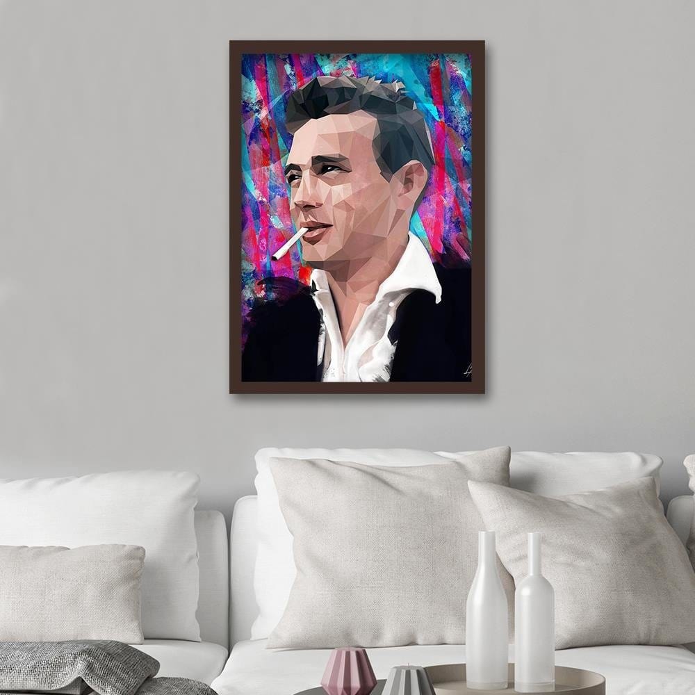Glezna brūnā rāmī - James Dean Home Trends DECO