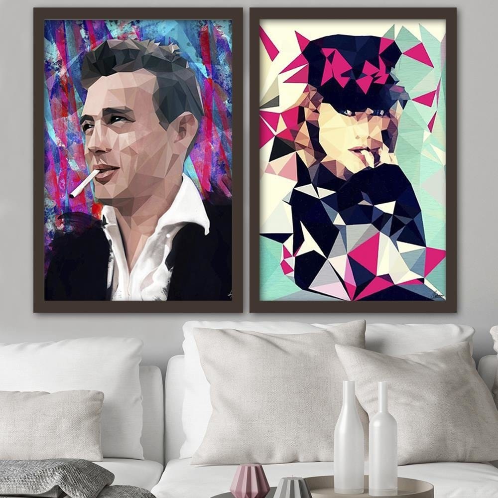 Glezna brūnā rāmī - James Dean Home Trends DECO