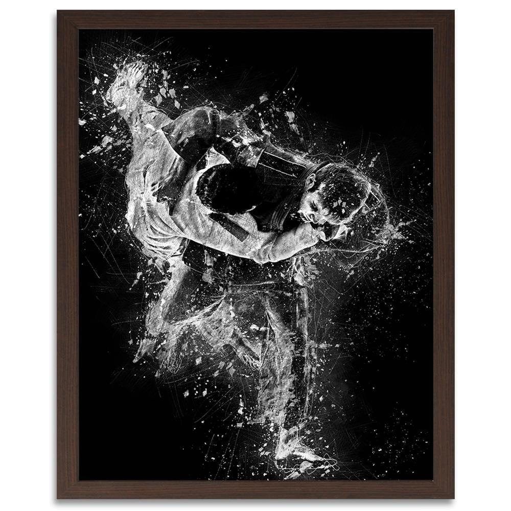 Glezna brūnā rāmī - Judo Fight 2 Home Trends DECO