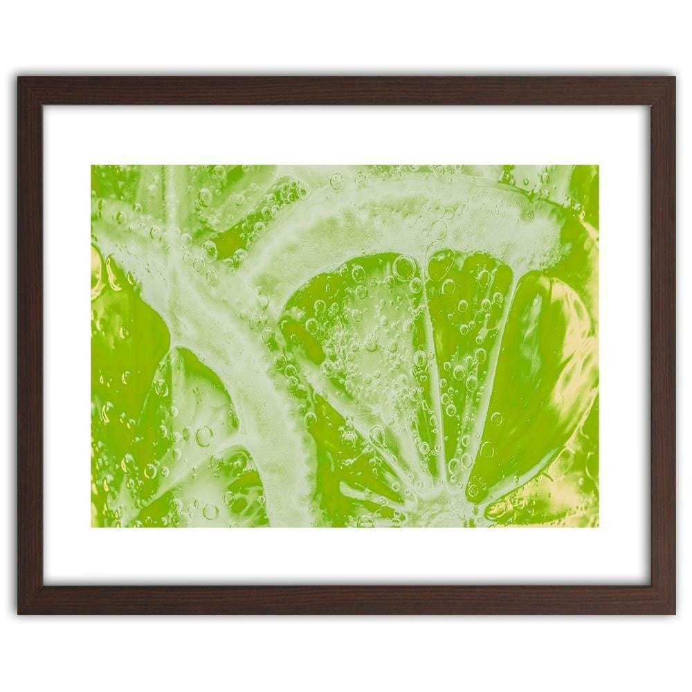 Glezna brūnā rāmī - Juicy Lime Home Trends DECO