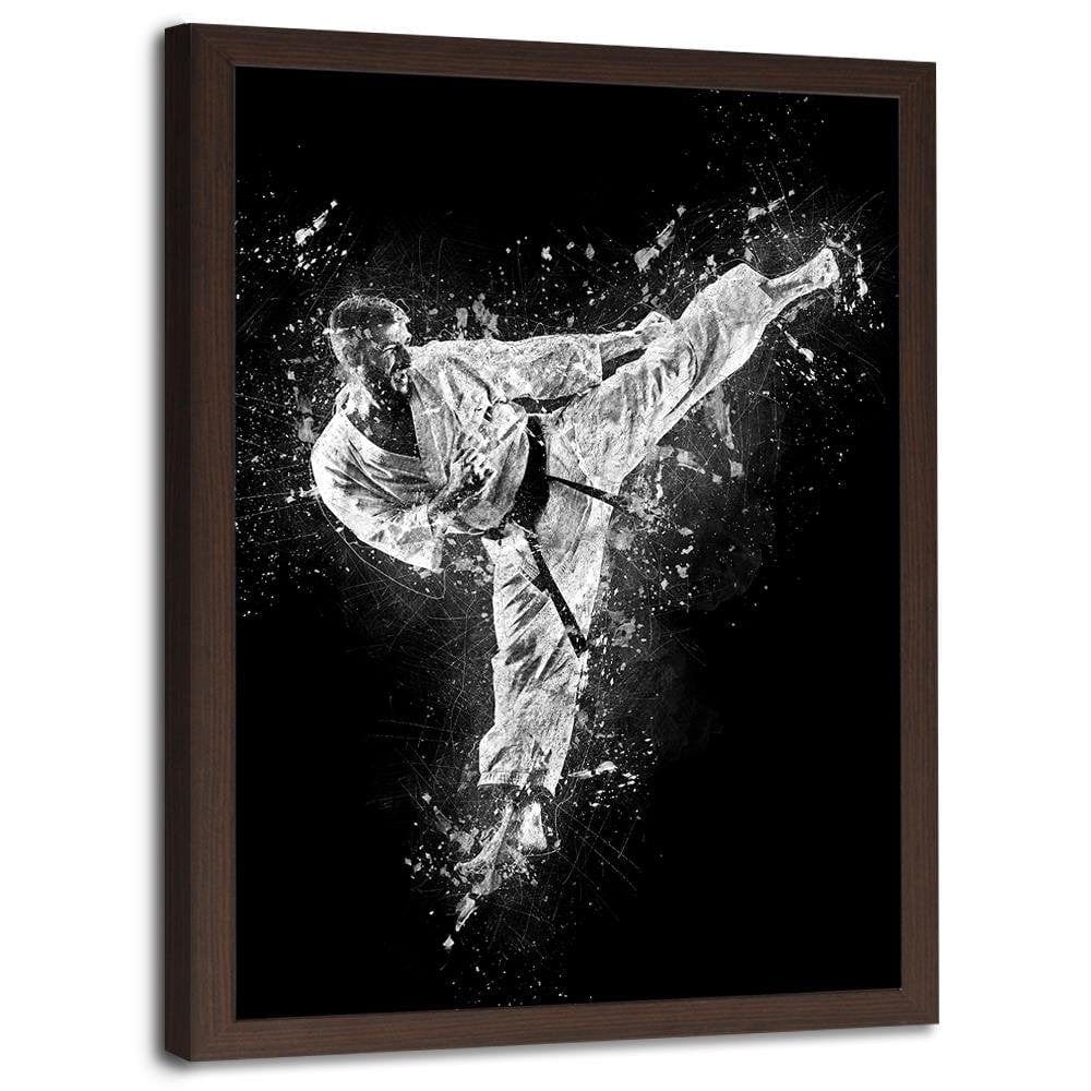 Glezna brūnā rāmī - Karateka Home Trends DECO