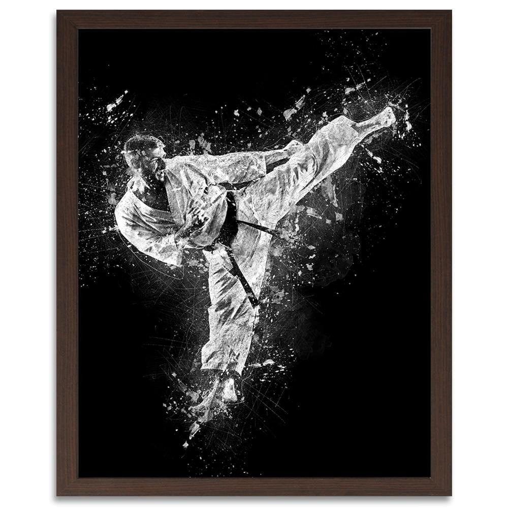 Glezna brūnā rāmī - Karateka Home Trends DECO