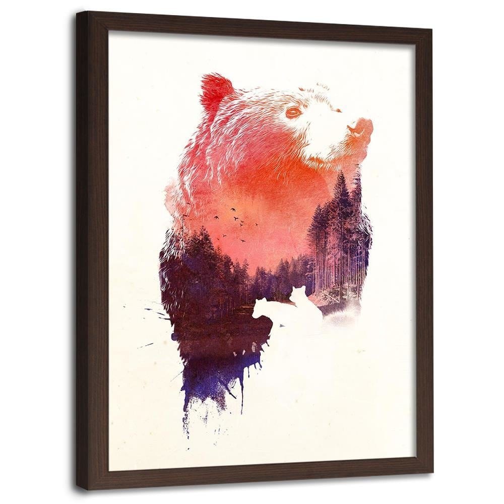 Glezna brūnā rāmī - King Forest 1 Home Trends DECO