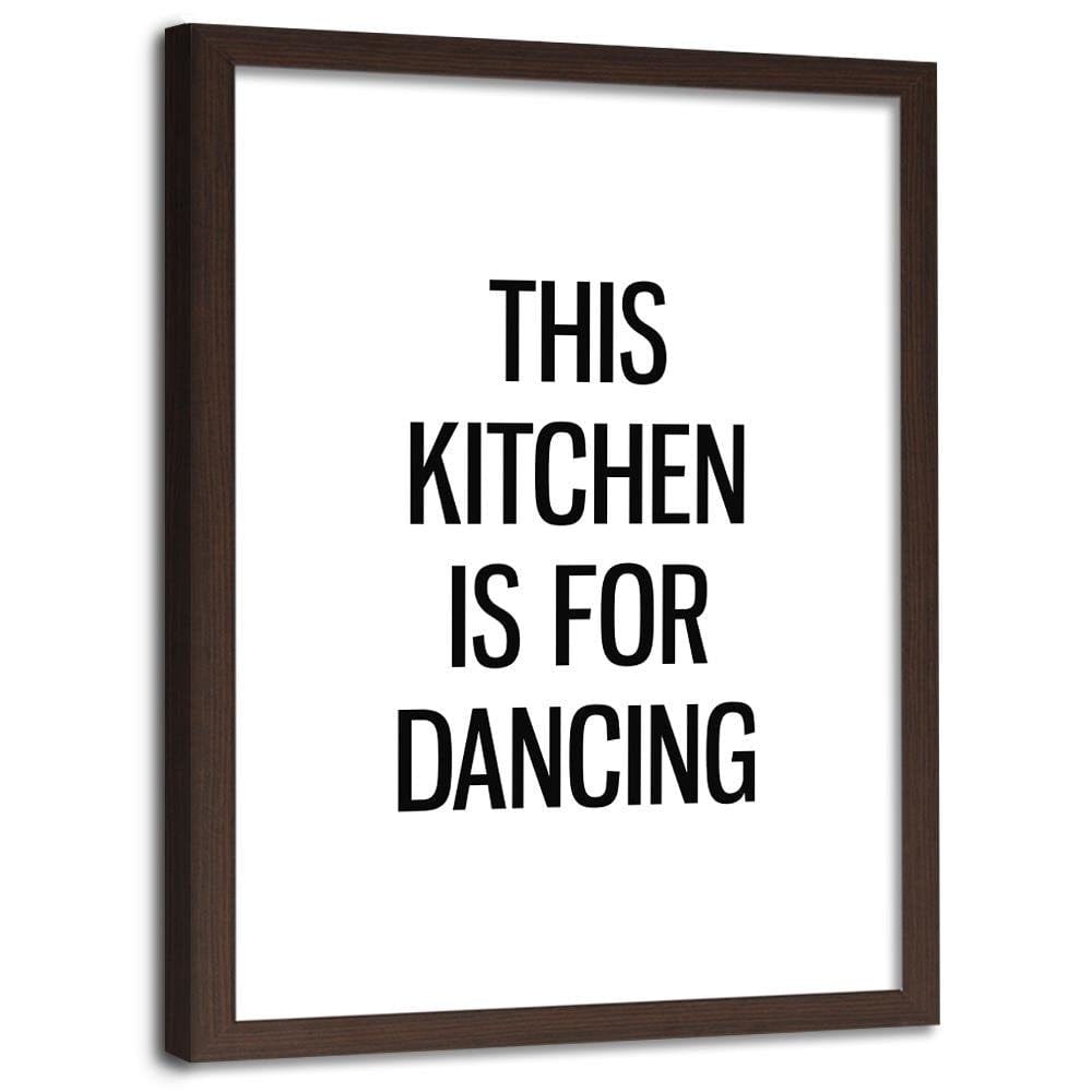 Glezna brūnā rāmī - Kitchen To Dance Home Trends DECO