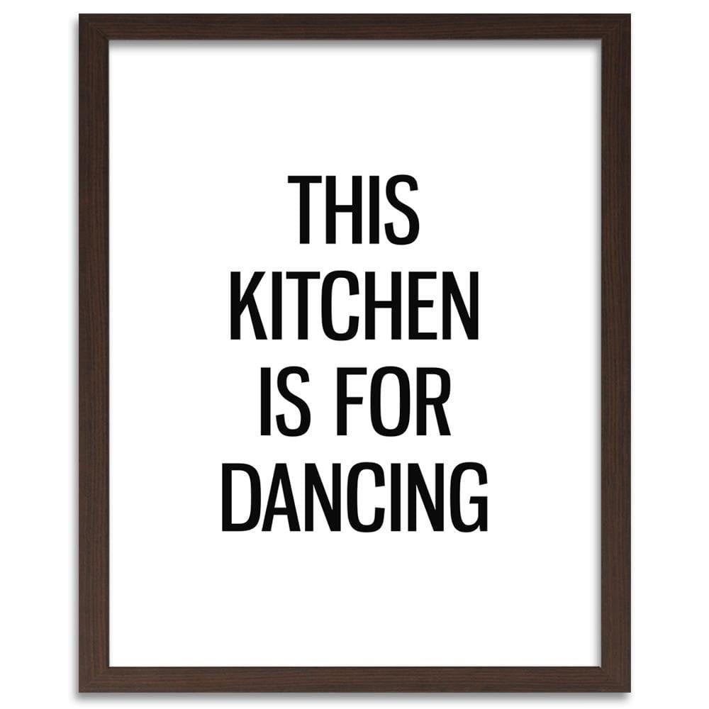 Glezna brūnā rāmī - Kitchen To Dance Home Trends DECO